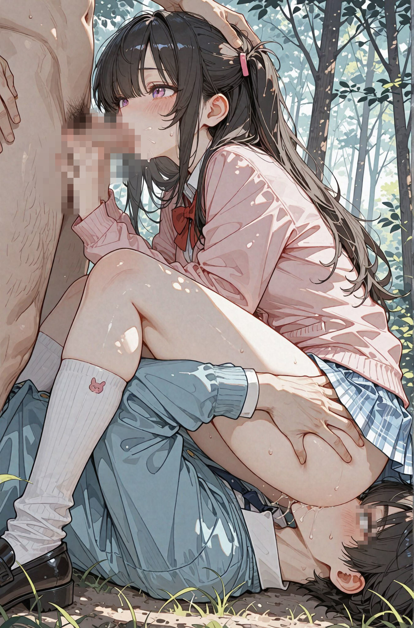 我慢の限界！初めてできた可愛すぎる萌え系彼女に、溜まり過ぎた性欲を全部ぶちまけてヤリまくった！！〜学園どこでも射精し放題！〜 - サンプル画像 7