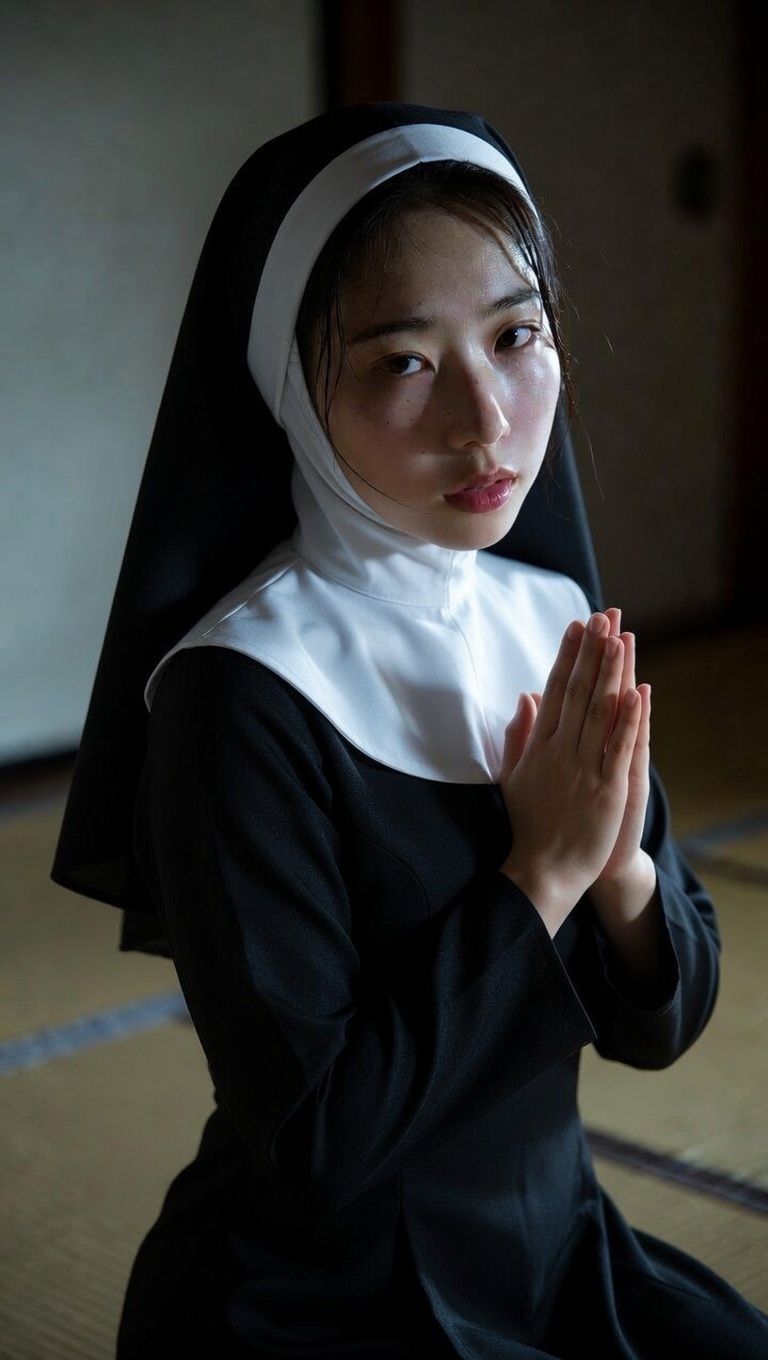 美縛の恍惚 Vol.2 〜縄に震えるシスターの白い肢体と聖なる滴り〜 - サンプル画像 1