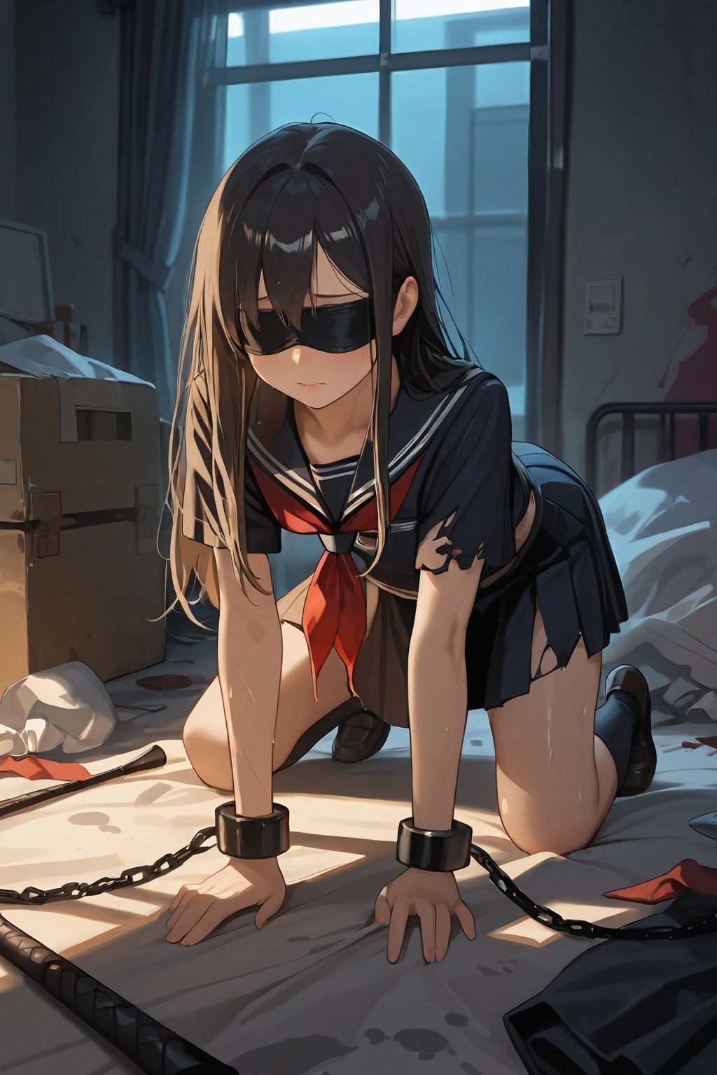 ゴミ屋敷で父に犯●れています - サンプル画像 8