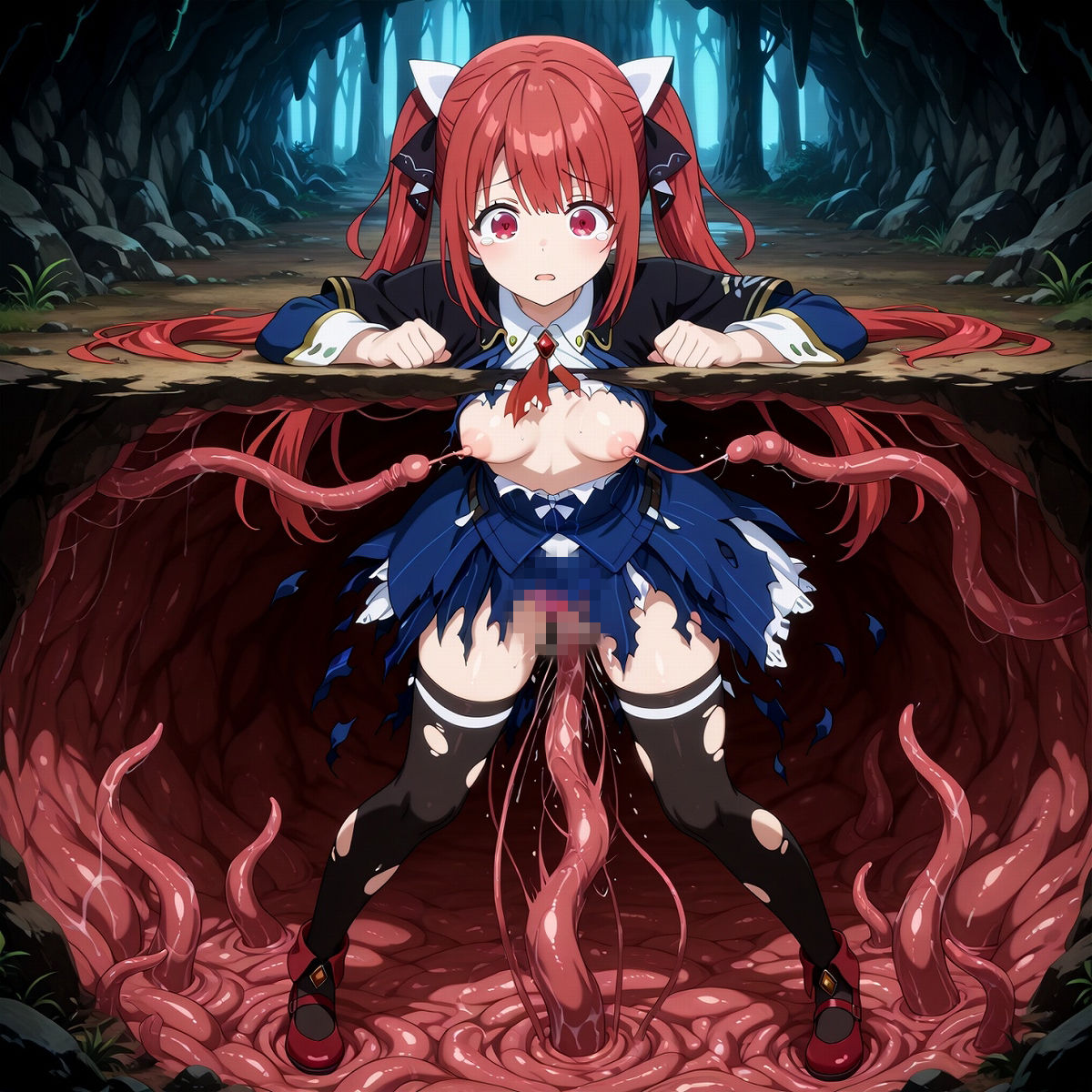 Fan fiction 器用貧乏 ソフィ〇 触手 - サンプル画像 4