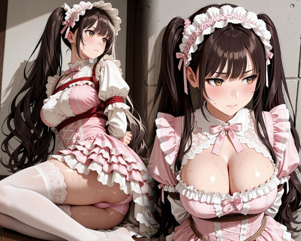 frills twintails restrained - サンプル画像 1