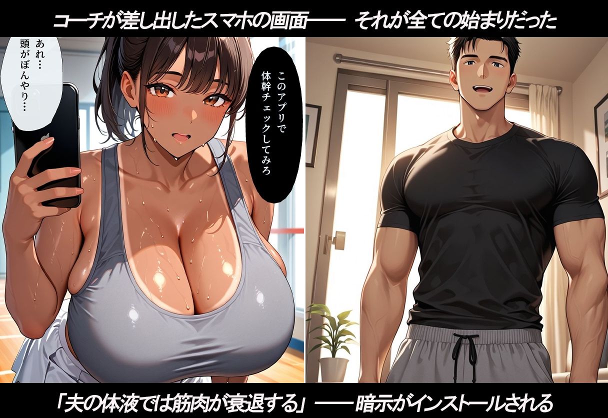 コーチの精液でしか孕めない  催●NTR  ママさんバレー人妻編 - サンプル画像 2