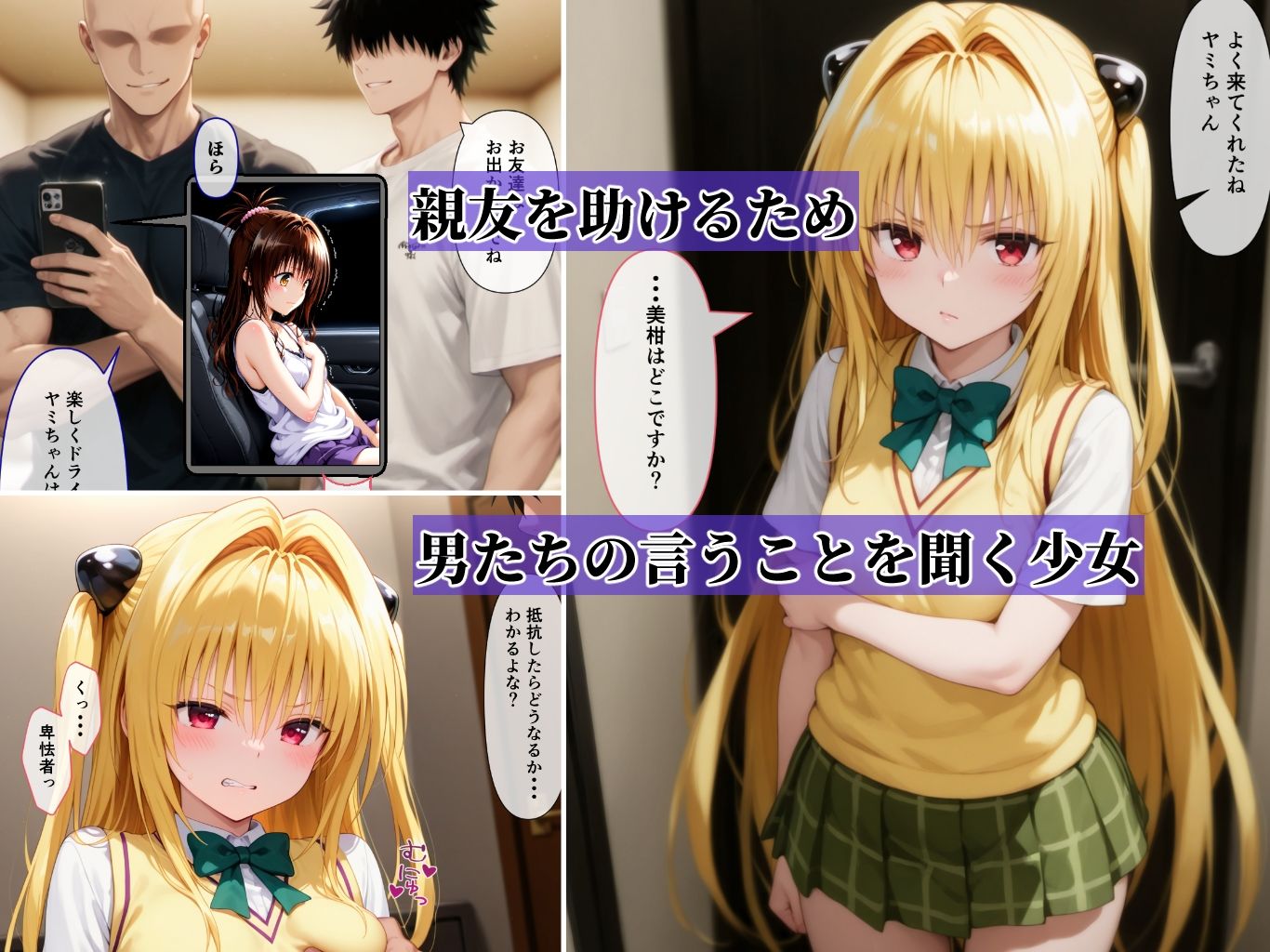 脅迫H  友達を人質にカラダを要求される - サンプル画像 1