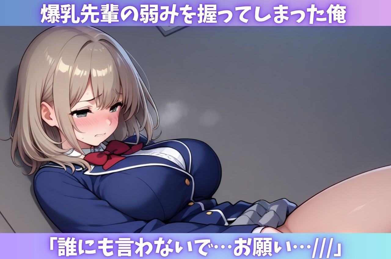爆乳な先輩の弱みを握ってオナホ化2 - サンプル画像 1