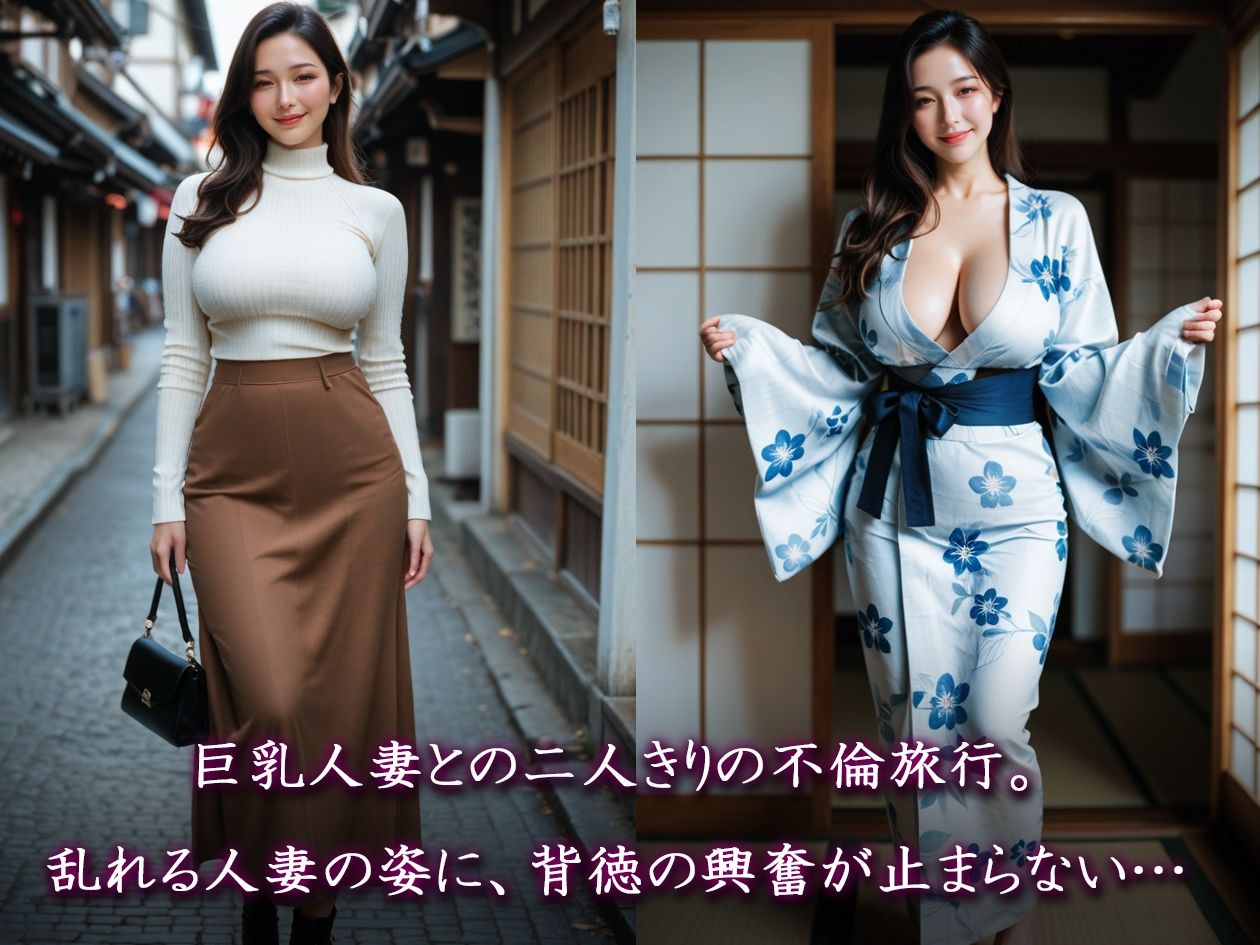 【AIのAV動画】人妻温泉〜巨乳が揺れる湯けむり情事〜 - サンプル画像 2