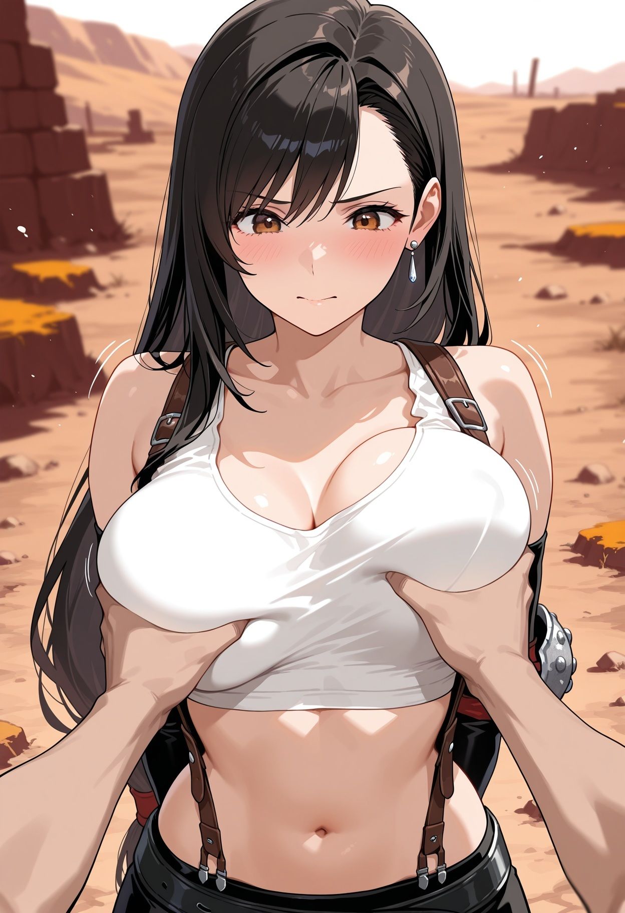 50人の女の子の胸揉み - サンプル画像 1