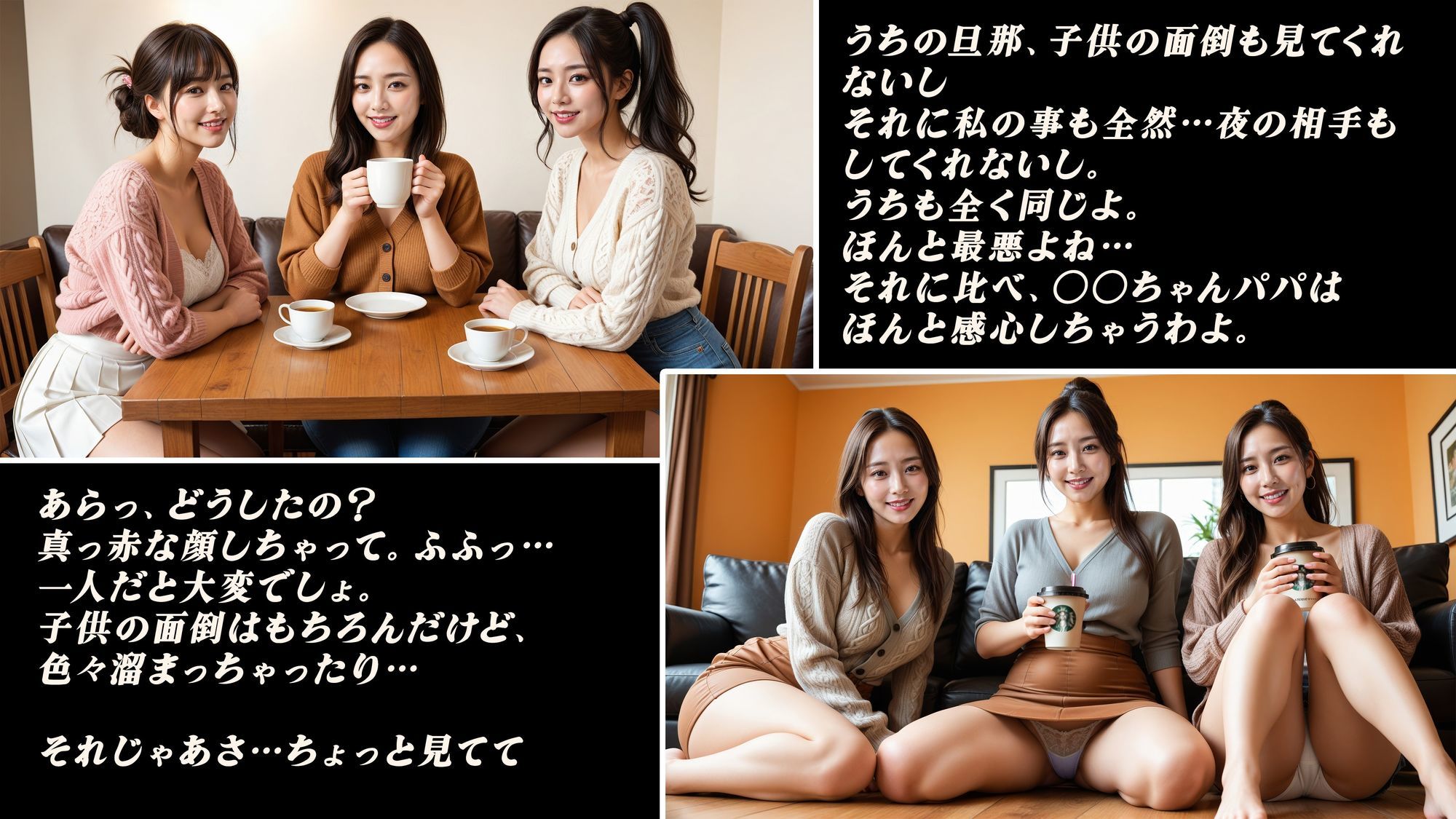 ママ友のお茶会に招待されたシングルファザーの僕2 - サンプル画像 4