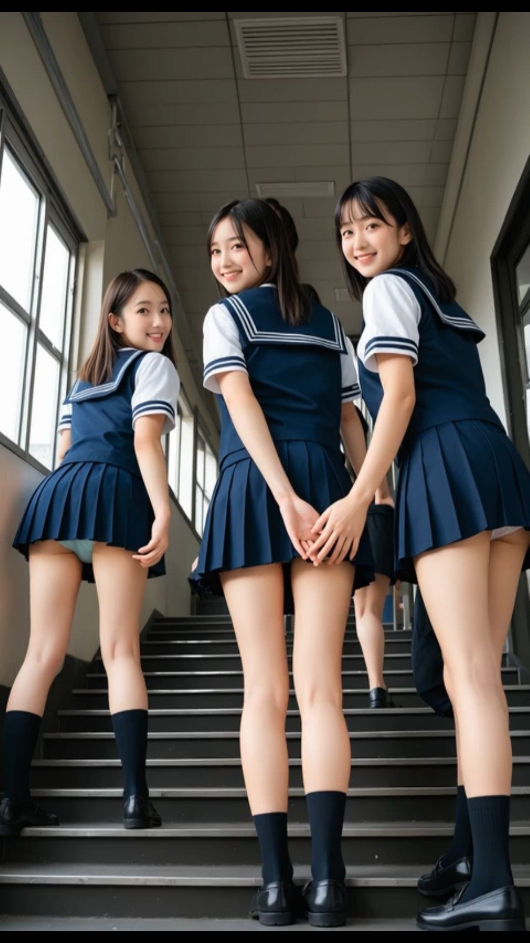 【動画8作品 1時間超】JK制服女子のパンチラ総集編・超特大ボリューム版 - サンプル画像 6