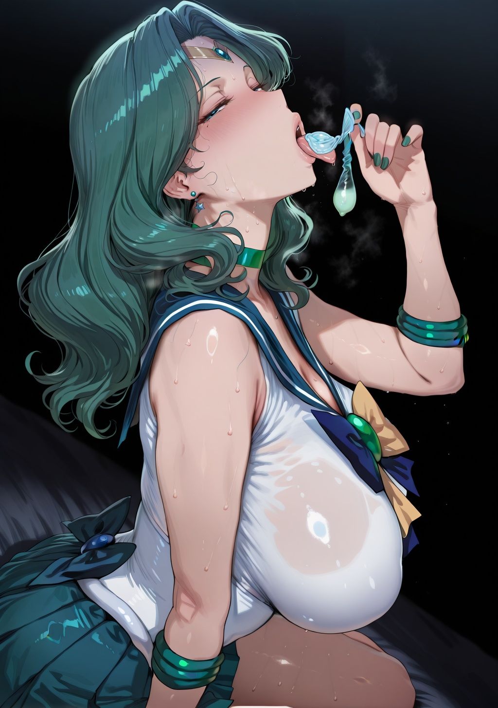 ウラ〇スとネ●チューンのアヘ顔白目剥き快楽地獄へようこそ〜首絞めハメ撮りハードファックで快感堕ち〜 - サンプル画像 10