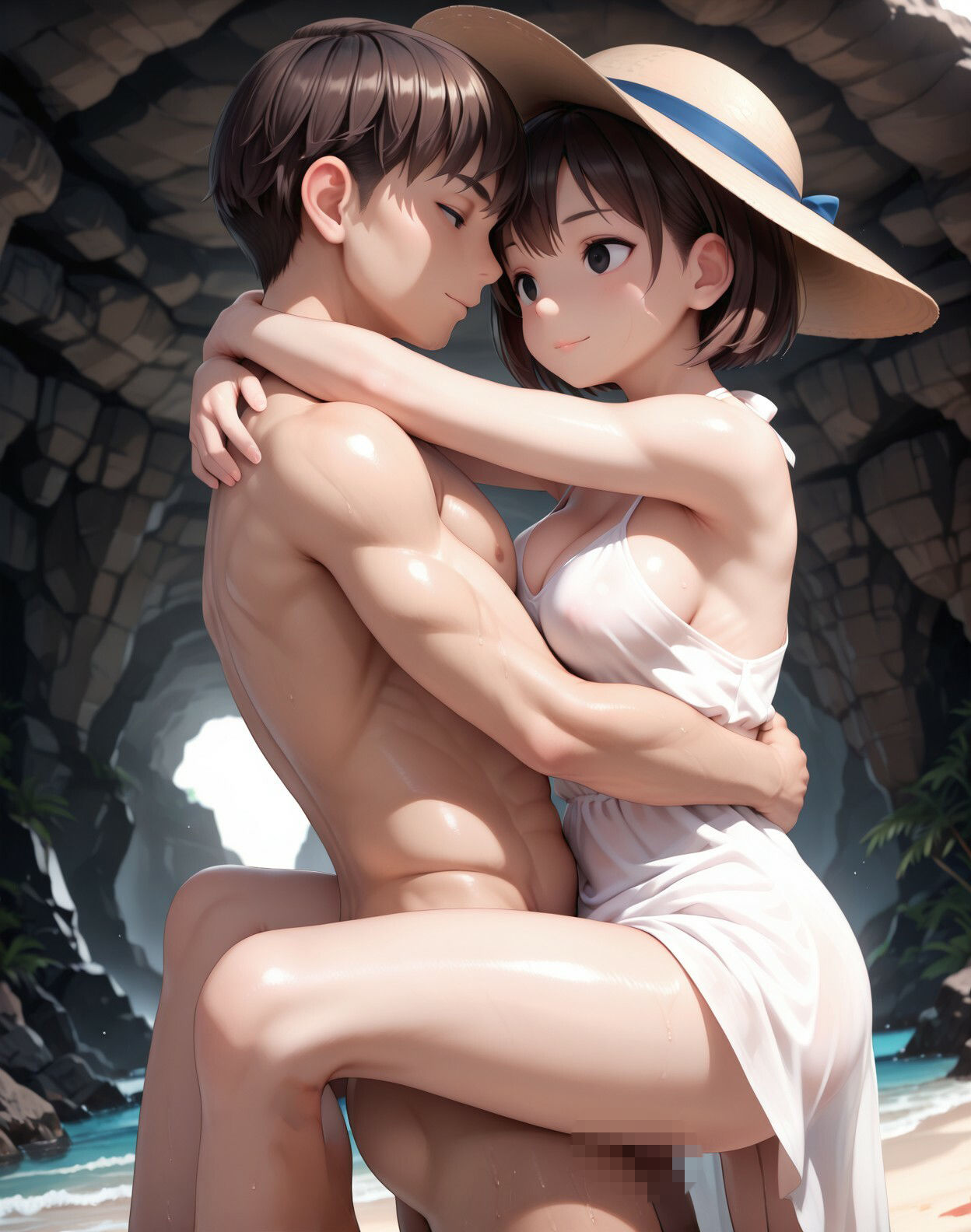真夏の思い出。百人の男性に射精されたい - サンプル画像 6
