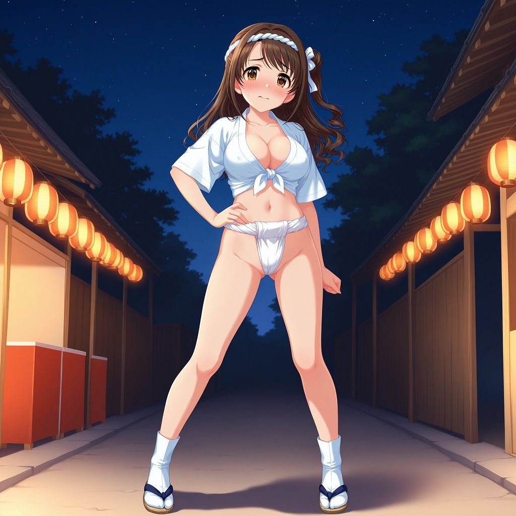 地図に載ってない村のロケでHな祭りに参加する事になったアイドル 島〇卯月編 - サンプル画像 1
