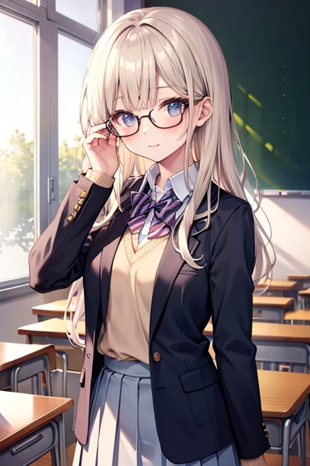 真面目な眼鏡っ子のハメはずし - サンプル画像 1