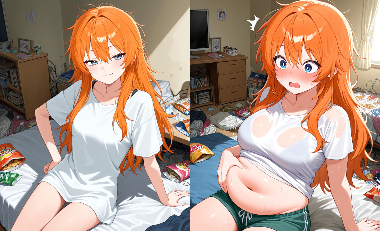 太らせぽっちゃり少女CG 【01】 - サンプル画像 10