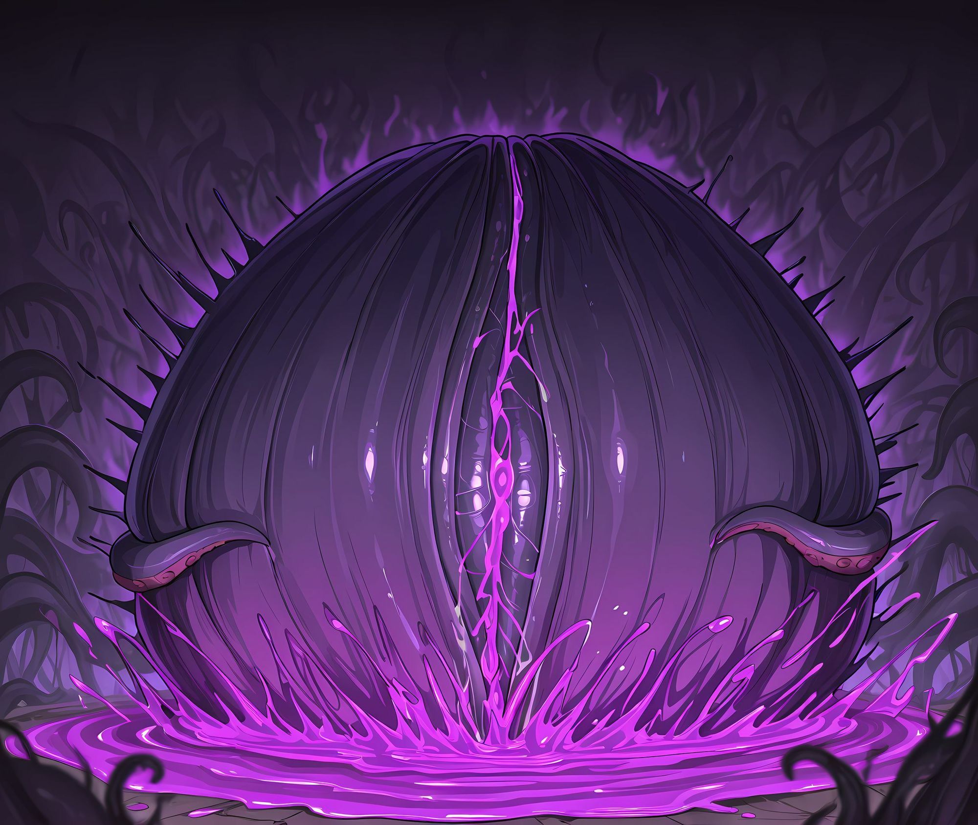 セシリア洗脳丸呑み悪堕ち〜淫魔化ドスケベ交尾〜 - サンプル画像 8