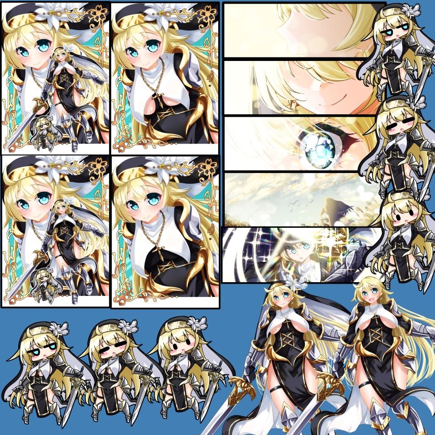 立ち絵素材 騎士シスター - サンプル画像 2