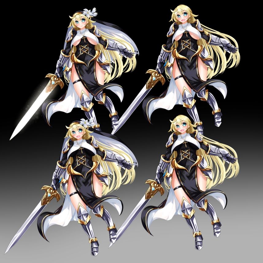 立ち絵素材 騎士シスター - サンプル画像 3