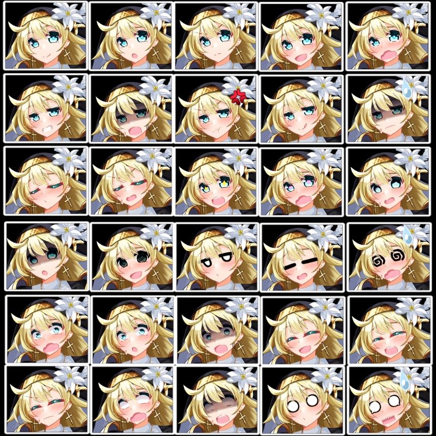 立ち絵素材 騎士シスター - サンプル画像 4