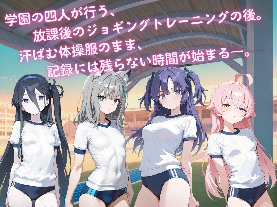 ヒロインたちの体操服時間  ― 学園の四人、走り終えたあとのひととき ― - サンプル画像 1