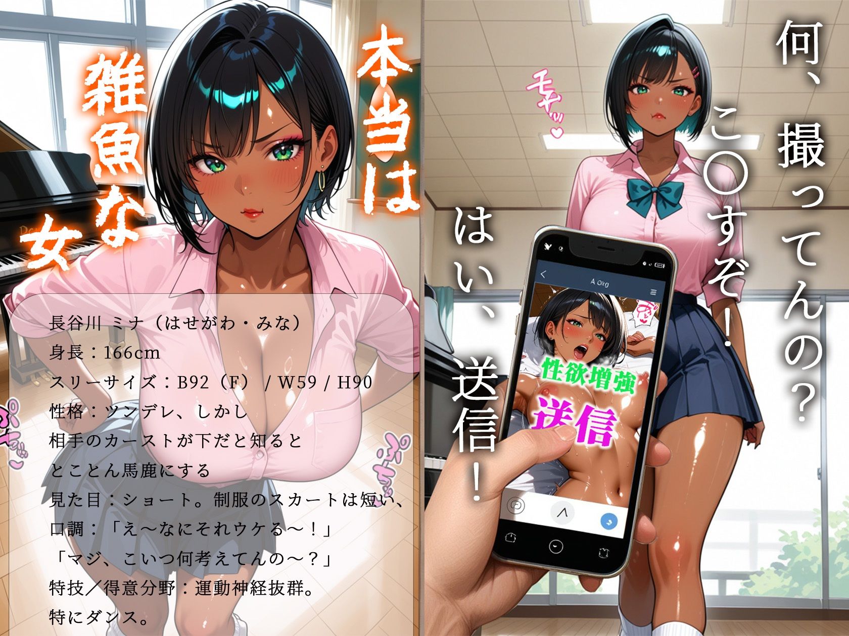 黒ギャルだけに効く性欲増量アプリでムカつく奴らを分からせまくった - サンプル画像 8