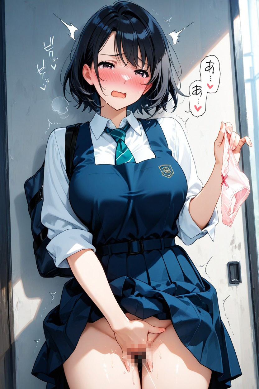 放課後の聖域 ── 清楚な制服美女が理性を手放す自慰絶頂画像集 ──【100枚＋PDF同梱】 - サンプル画像 1