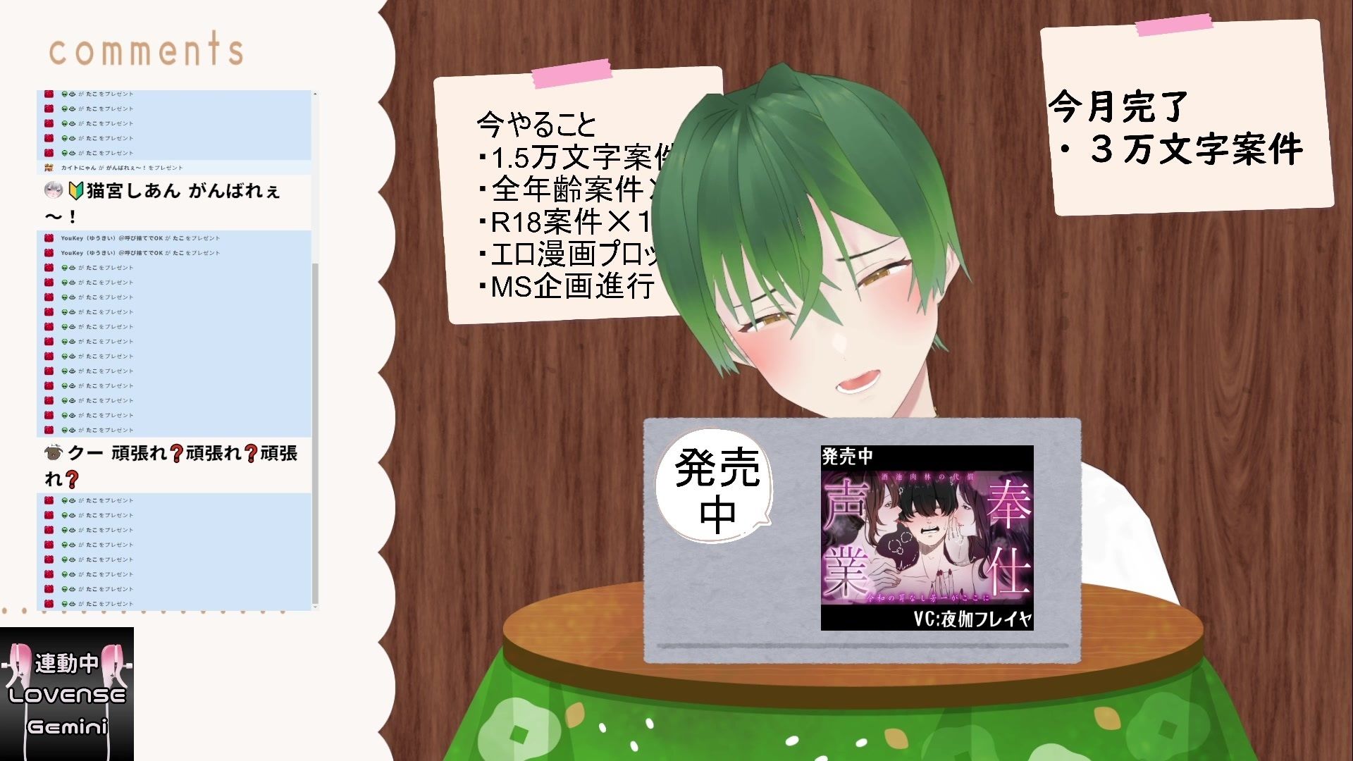 おはようございます（作業配信）（だったはずが開幕から振動）  もんすき - サンプル画像 3