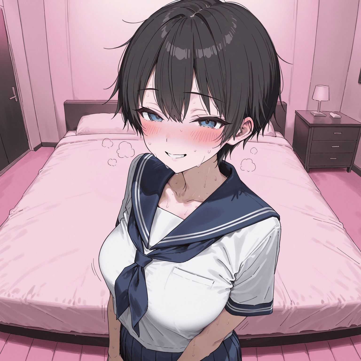 ボーイッシュちゃんとラブホテルでえっち - サンプル画像 2