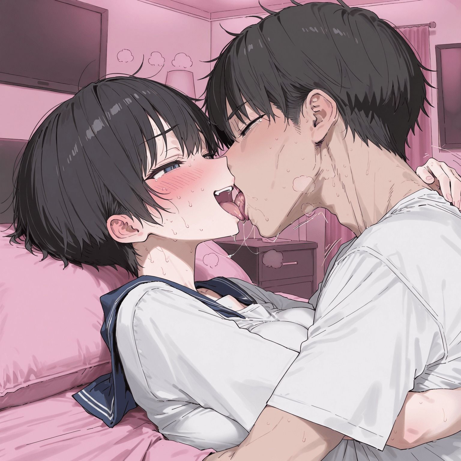 ボーイッシュちゃんとラブホテルでえっち - サンプル画像 3