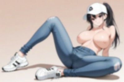 【裸ジーンズ女子】カッコいいポージング詰め合わせ - サンプル画像 3