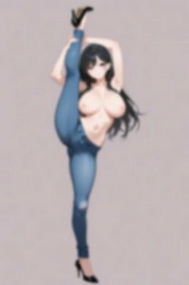 【裸ジーンズ女子】カッコいいポージング詰め合わせ - サンプル画像 6