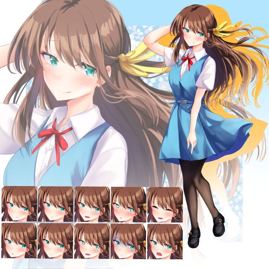 立ち絵素材  学園セット - サンプル画像 3