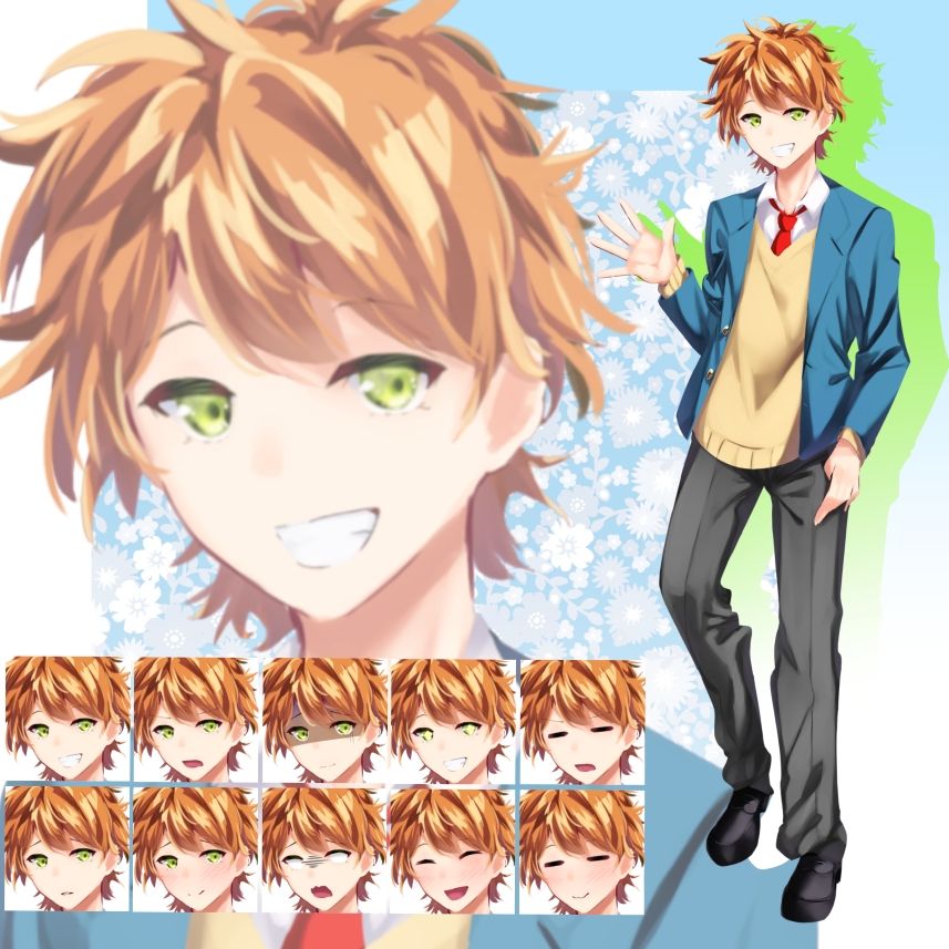 立ち絵素材  学園セット - サンプル画像 6