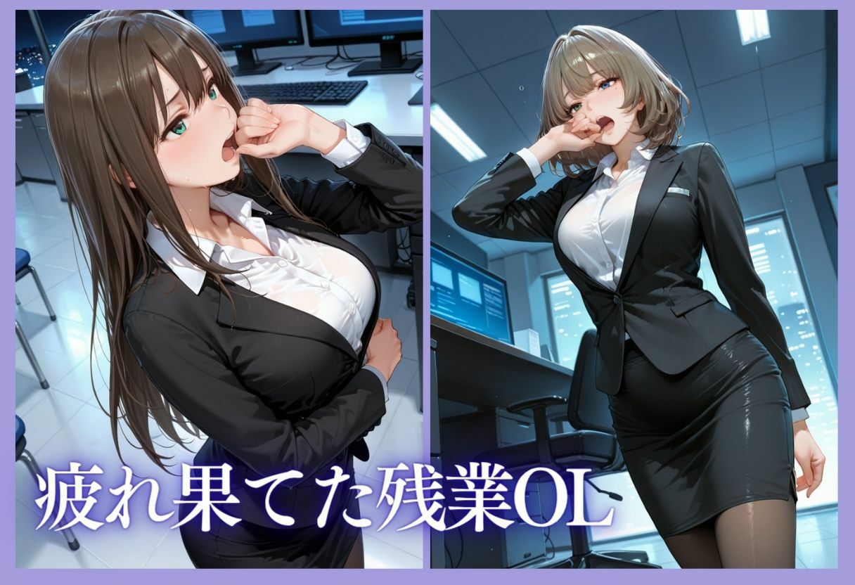 深夜残業OL 〜我慢の限界を迎えた同僚にオフィスで犯●れ、事後即2回戦中出しされるまでVol.1 - サンプル画像 4