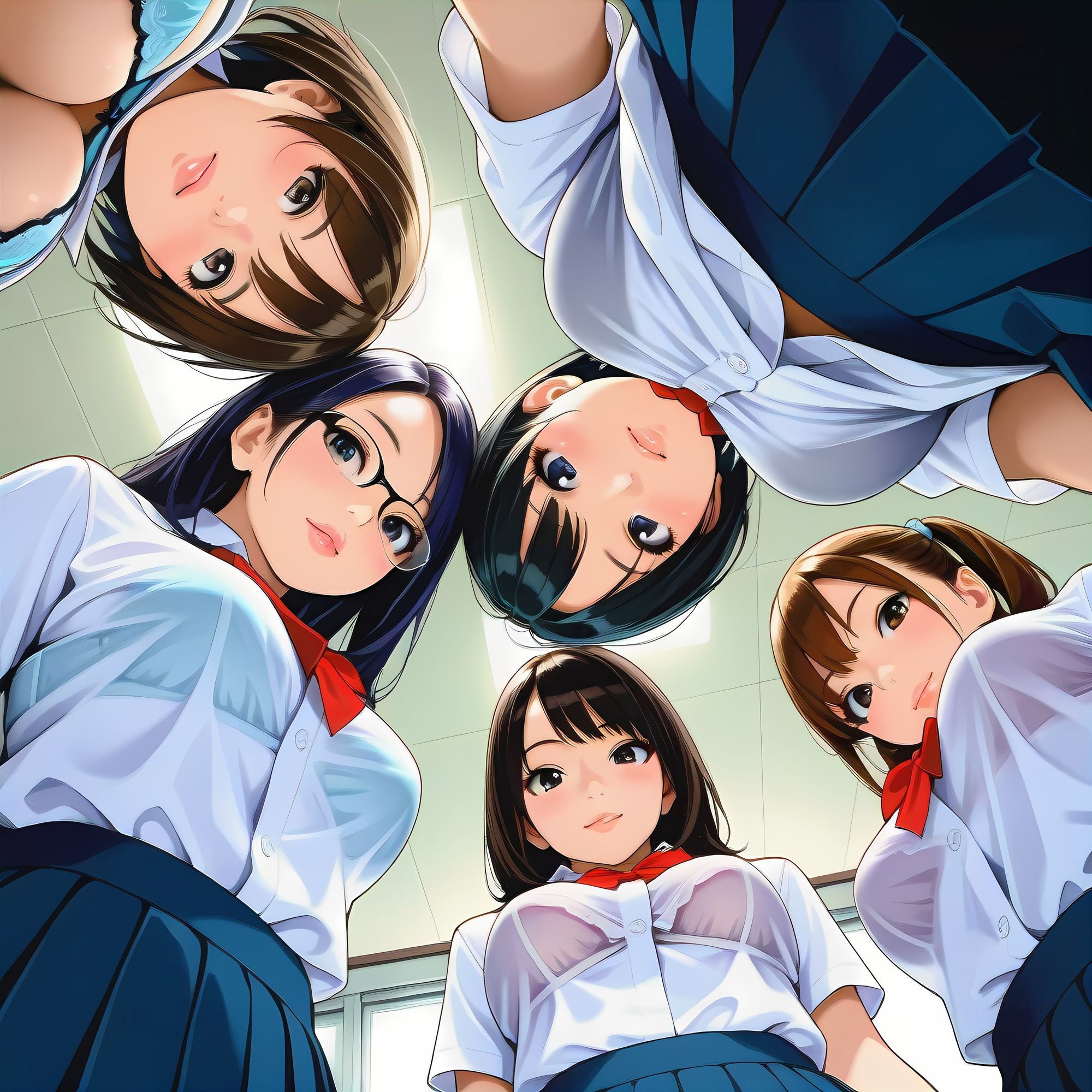 AIイラストフェティシズム『制服とブラ』 - サンプル画像 9