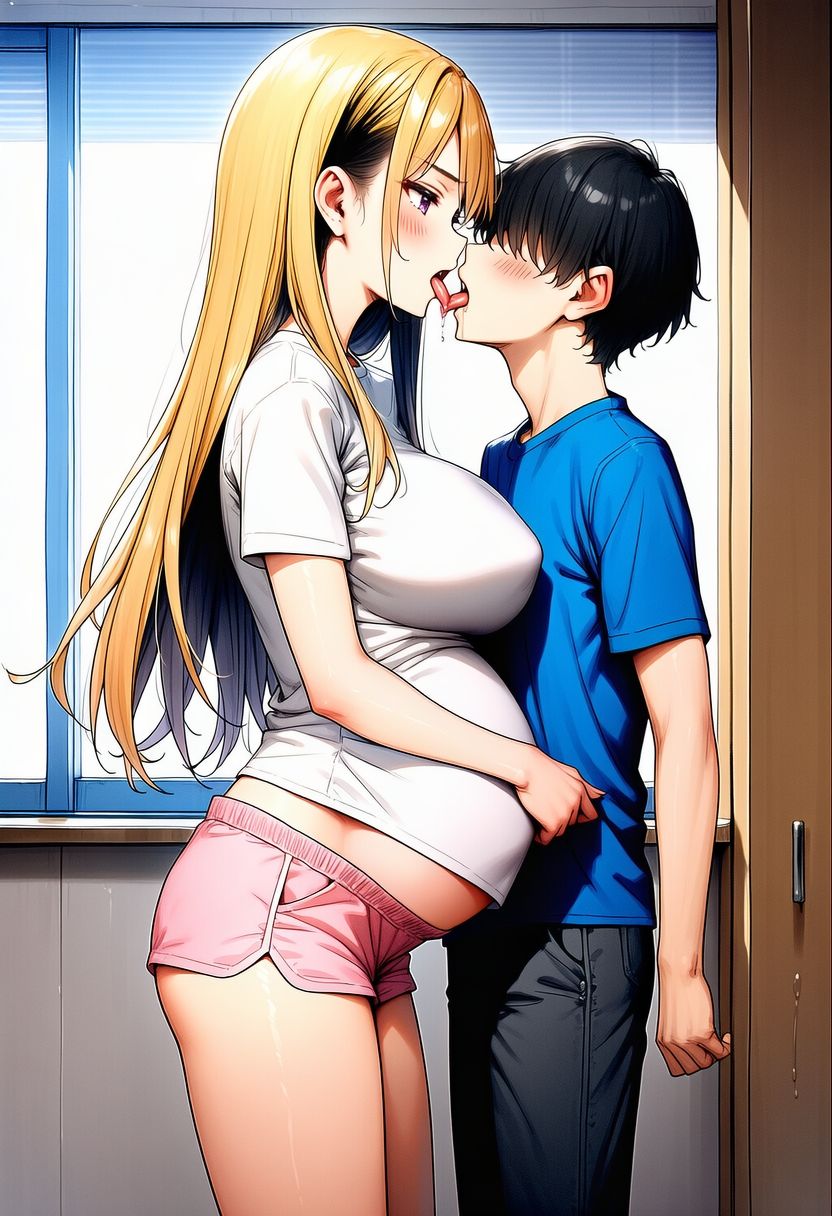 ギャルのクラスメートとsexして妊娠させて出産させてを2回 - サンプル画像 10