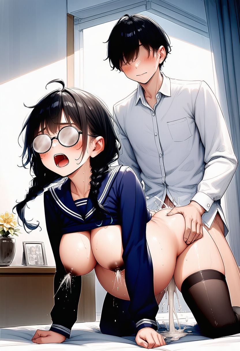 ムチムチメガネとsexして妊娠させて出産させてを2回 - サンプル画像 9