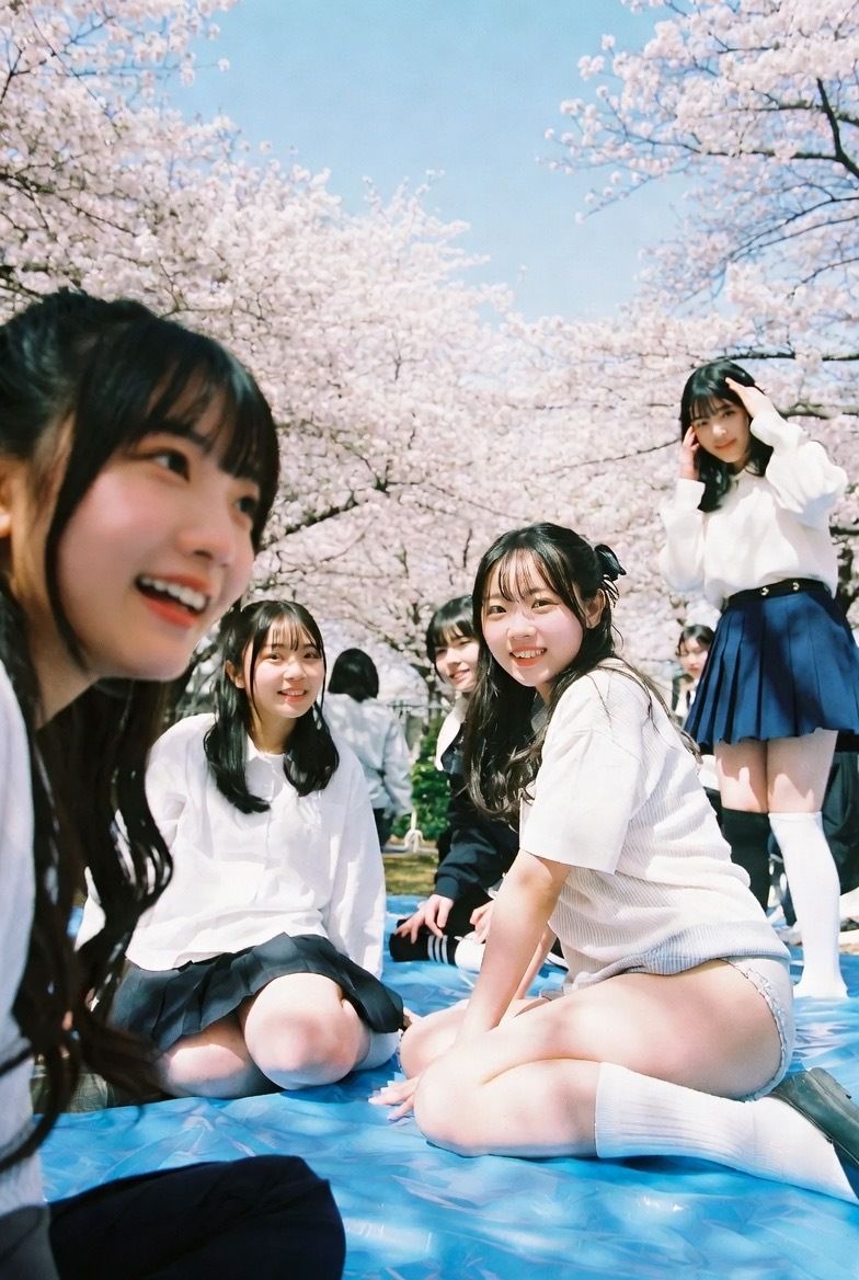 NAI-002 公園お花見美脚覗き 〜AI美女の無防備な脚線美と桜の下で〜 - サンプル画像 10