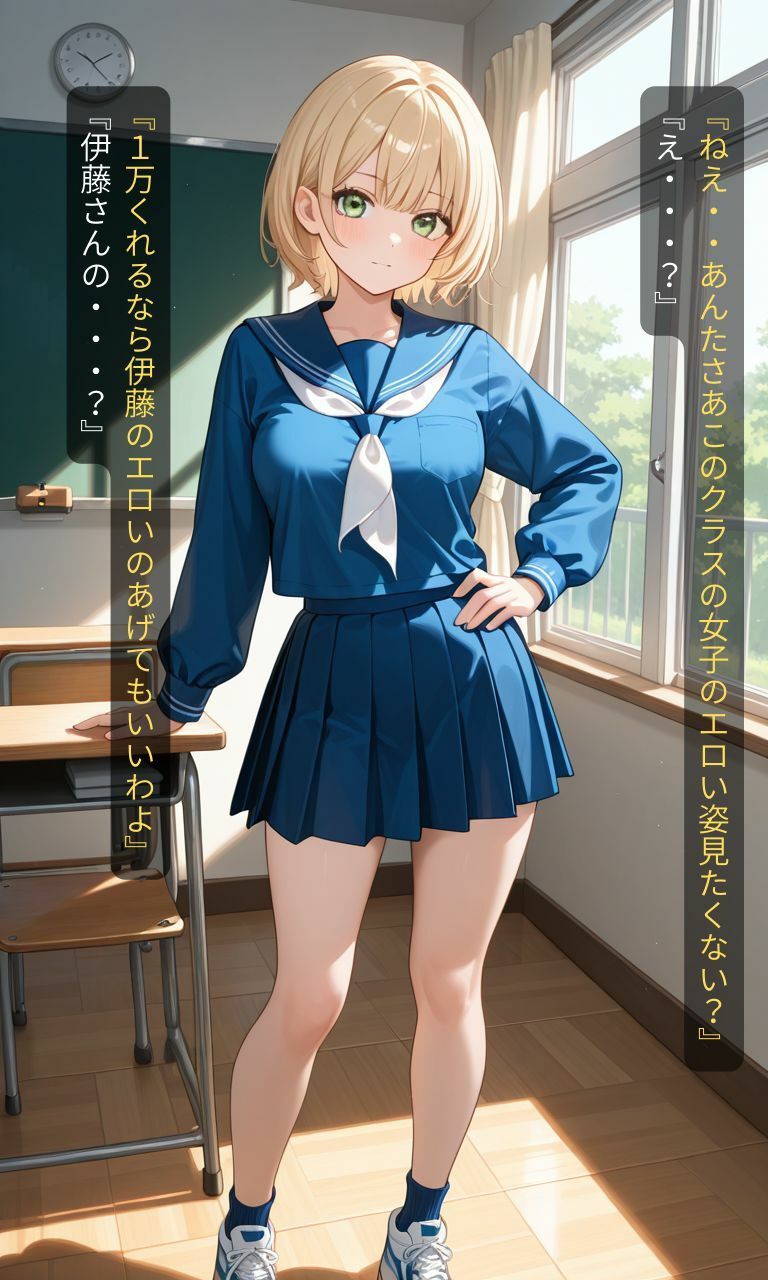 クラスメイトの盗撮映像を買わされた僕 - サンプル画像 3