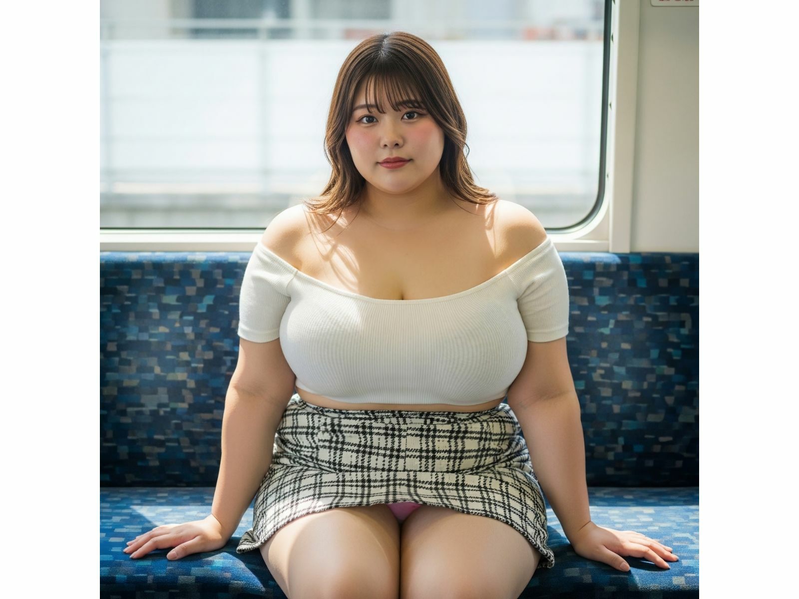 【フェチ】ぽっちゃり×パンチラ 〜無防備な誘惑〜 - サンプル画像 5