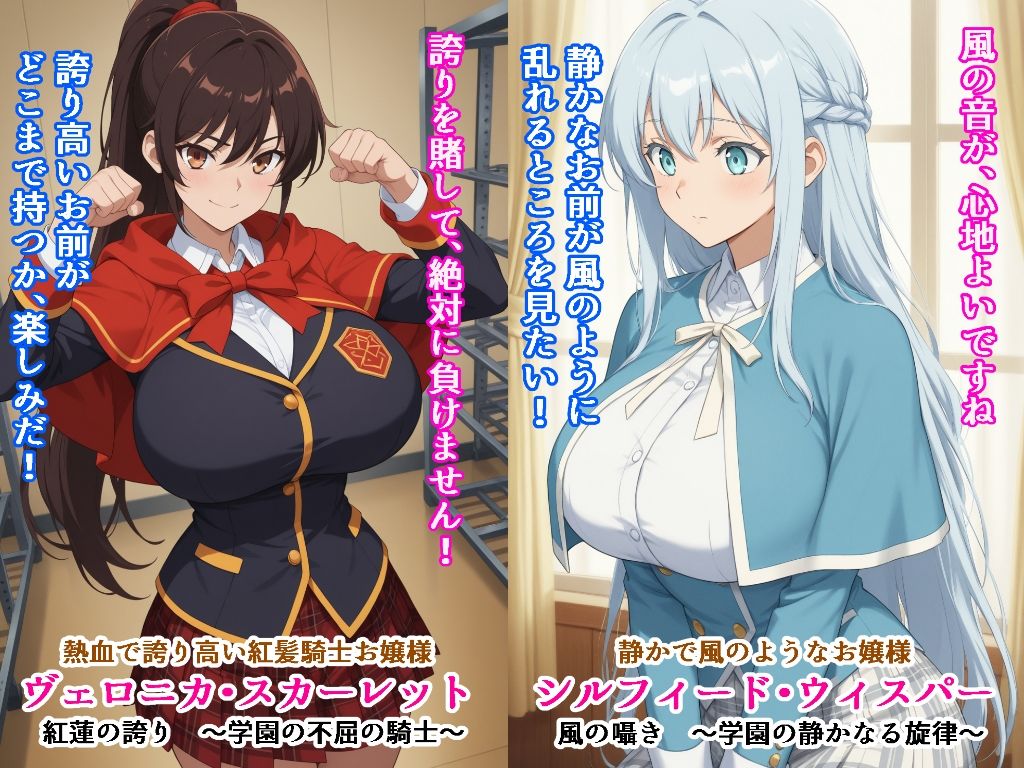 【全セリフ付】学園の絶対女王32人 〜完璧お嬢様、即堕ち3コマ 〜 - サンプル画像 6