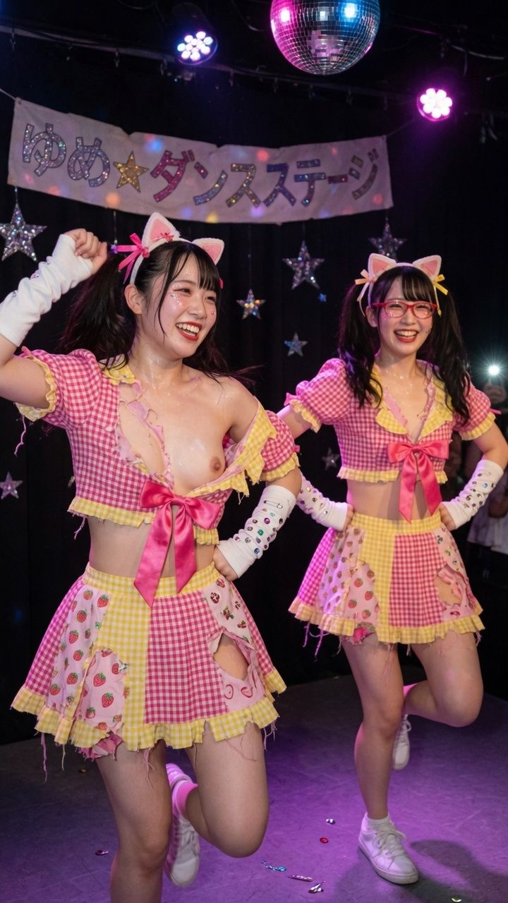 AI動画 ダンス中におっぱいポロリ ハプニング動画集 - サンプル画像 7