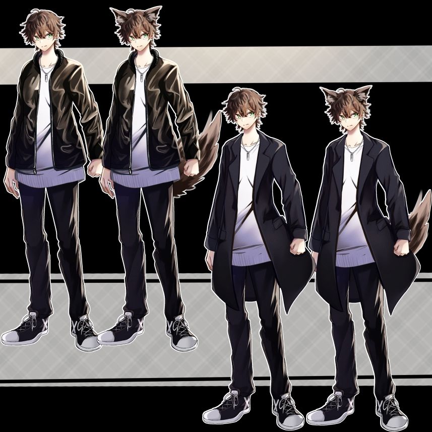 立ち絵素材  ケモ耳の男性 - サンプル画像 2