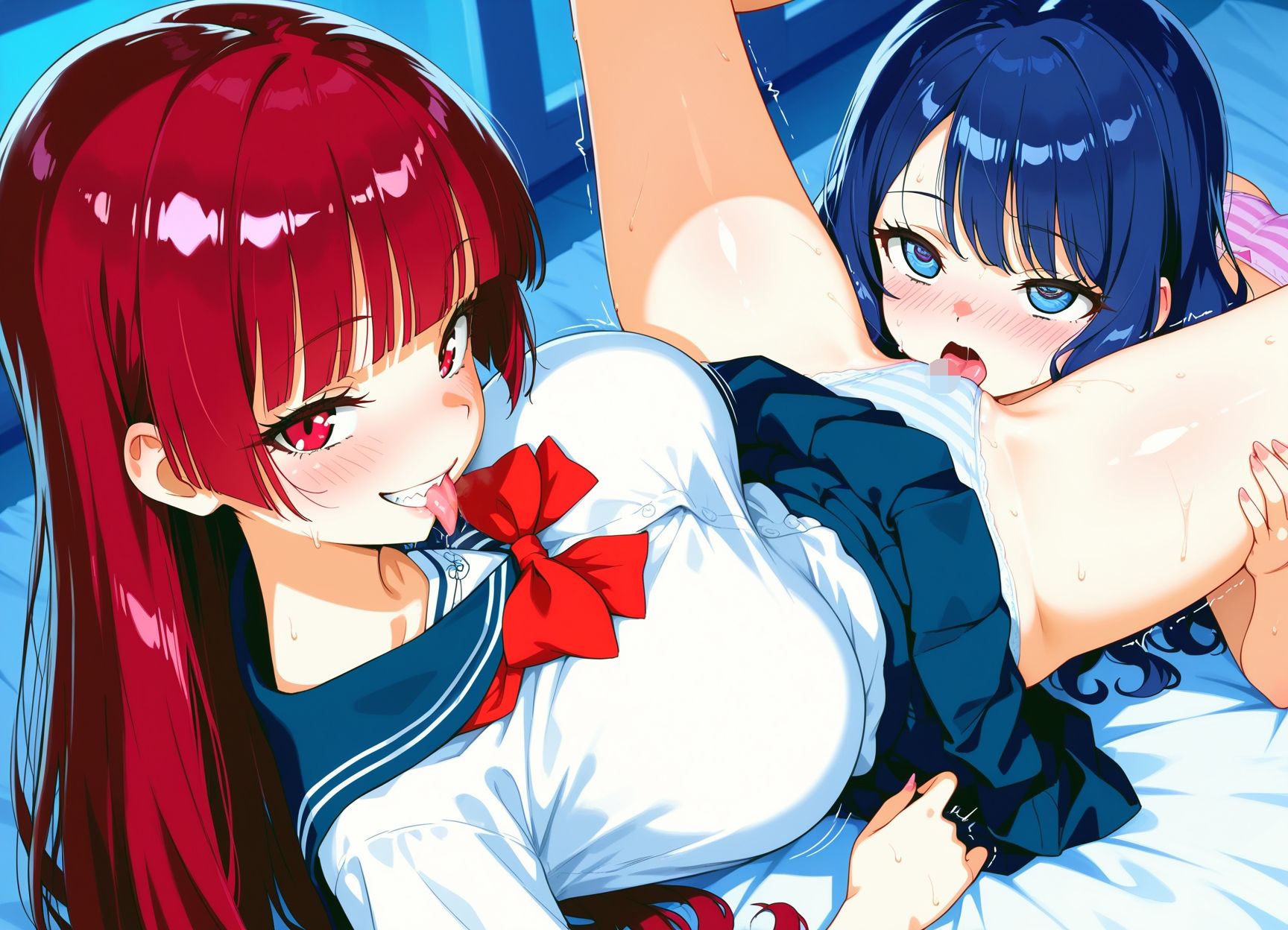 おっぱいから始まる百合の蜜夜 - サンプル画像 7