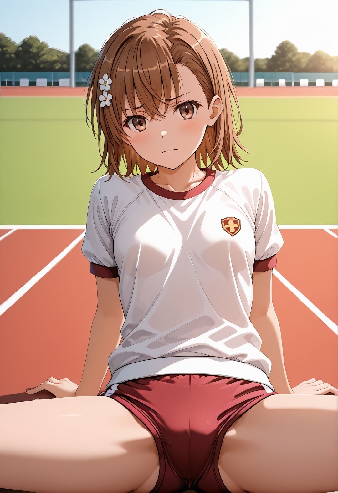 美〇が学校でエロい目に遭う超〇磁砲パロディ 制服・スク水・緊縛中出し - サンプル画像 5