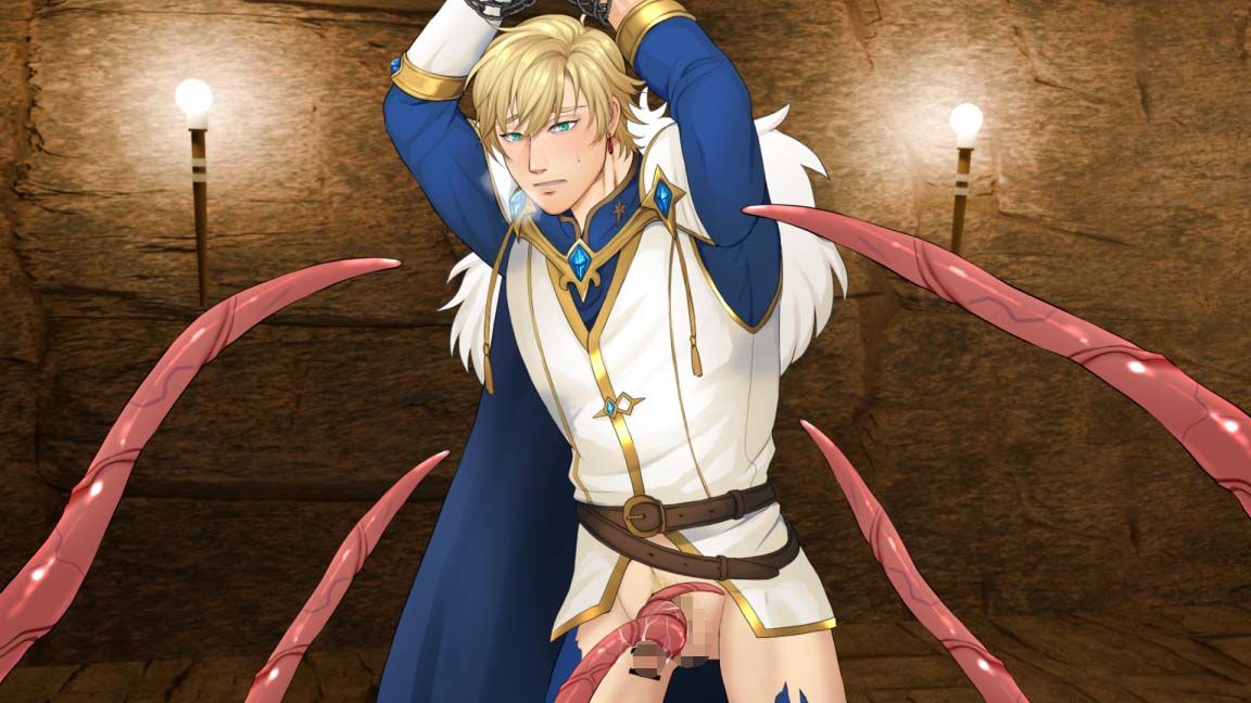 高潔王子、醜悪触手の生贄〜連続絶頂、メス声で喘ぎ魔物の子を孕むまで〜 - サンプル画像 1