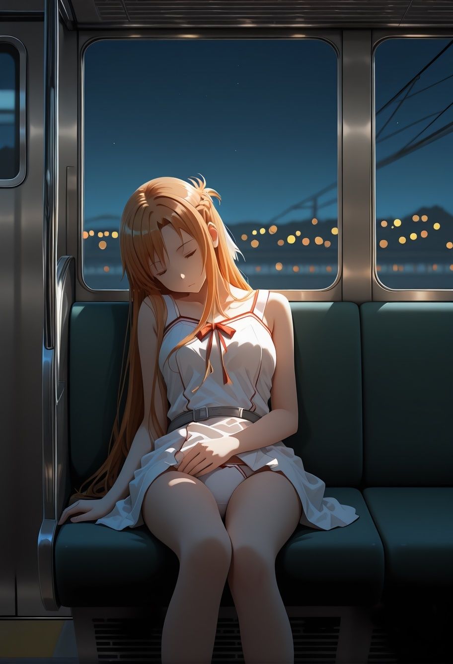 S〇Oア〇ナ電車痴●悶絶！巨乳美少女が連続絶頂イキ狂う170枚CG集 - サンプル画像 2