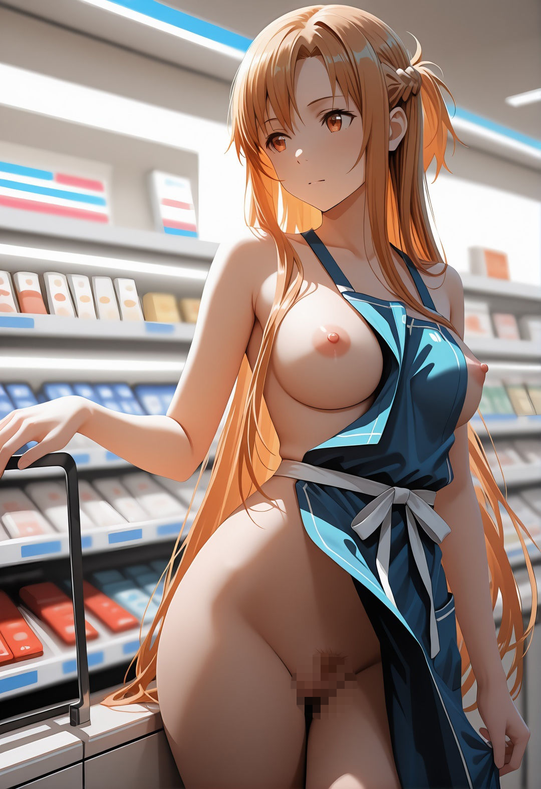 ア〇ナコンビニバイト露出凌●パロディ 中出しトイレ放尿バックNTRエロCG集314枚 - サンプル画像 6