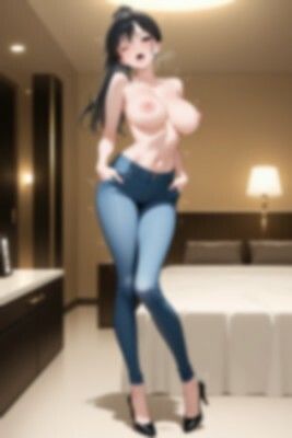 【裸ジーンズ女子 2】裸ジーンズ女子とラブホ - サンプル画像 8