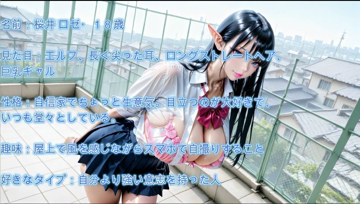【4K】実はエルフだった巨乳ギャルを徹底的に性処理係にした件 - サンプル画像 2