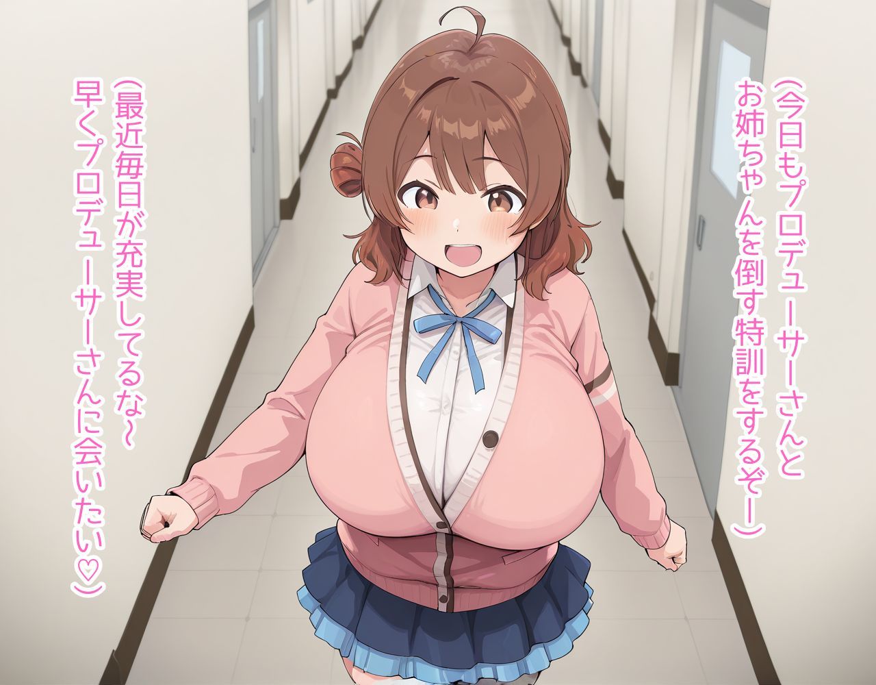 サイミンアプリでおじさんをプロデューサーと誤認しちゃう花海ウメちゃん - サンプル画像 2