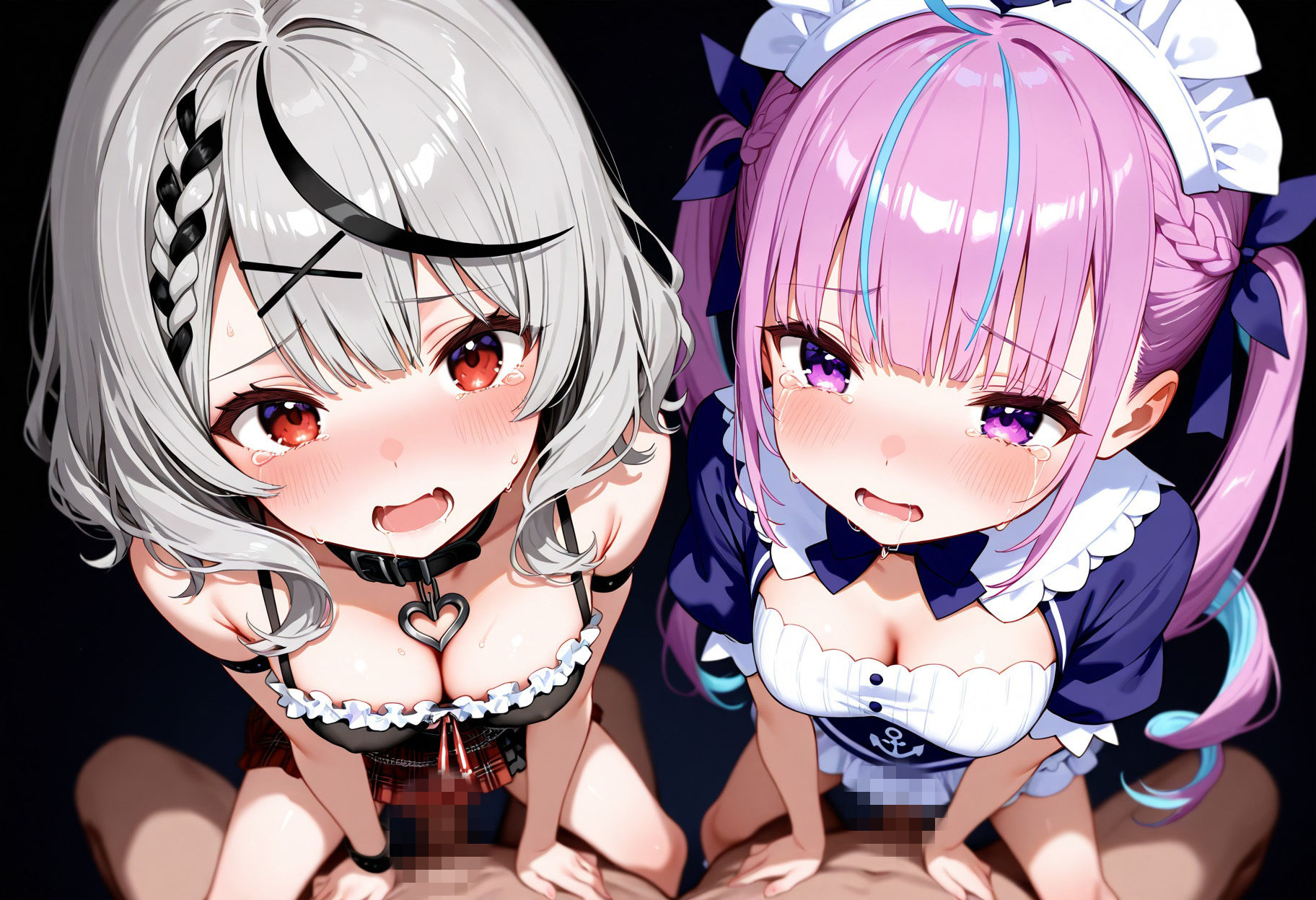 セックス奴●にされた沙花叉クロヱ、湊あくあ【CG集＋動画】 - サンプル画像 2
